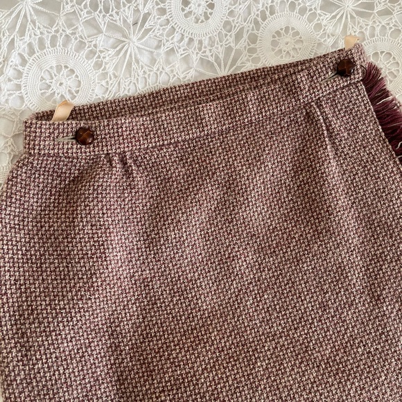 Vintage Saint Michael wool tartan blanket skirt kilt - Picture 2 of 11